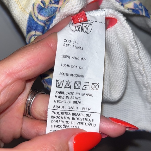 Cantao Brazilian designer vintage swing tank top floral birds of paradise Medium - Picture 5 of 8